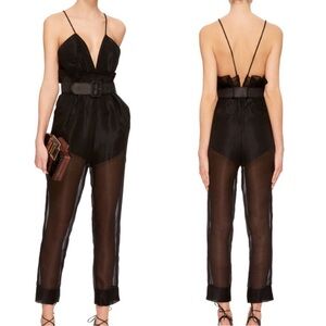 Alice McCall Black Sheer Jumpsuit